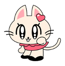 【わんこ彼氏の愛が重い】ステッカー - ねこ彼女